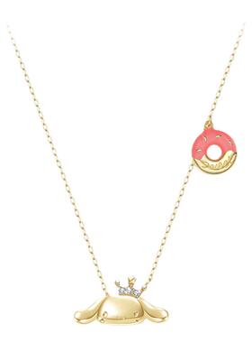 Tidecolor玉桂狗甜甜圈银项链