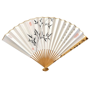 怀袖堂折扇 楷书 侠客行 李白 手写手绘 收藏古风礼品扇 个性订制