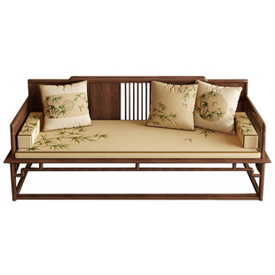 冉忆新中式红木沙发坐垫垫子套罩春夏沙发垫乳胶罗汉床垫竹枝词