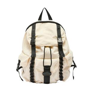 三福背包户外休闲运动双肩包大容量抽绳包口百搭女包492289