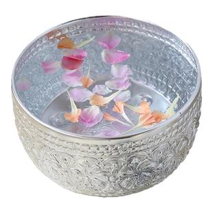 泰国进口锡碗傣族银碗不锈钢碗泰式餐厅酒店会所餐具泡鲁达甜品碗