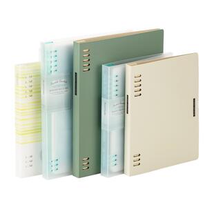 日本KOKUYO国誉8孔活页本高颜值笔记本A5可拆卸活页纸B5不硌手外壳活页夹记事本商务办公简约ins风