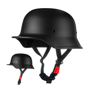 德国qudas奇达士大兵钢盔复古头盔3C认证哈雷半盔男女摩托电动车