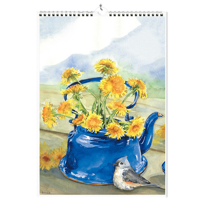 2026年乡野趣事手绘插画挂历