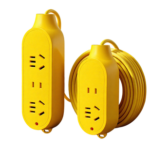 电动电瓶车充电延长线户外排插带线超长插线板长线20米50米电插座