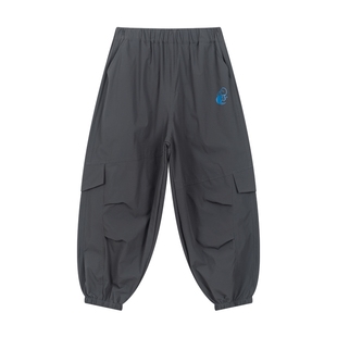 马拉丁童装儿童裤子秋装新款男女童大童降落伞工装裤梭织长裤