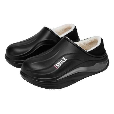 棉拖鞋男款冬季防寒加绒保暖休闲居家棉拖青少年外穿防水包跟棉鞋