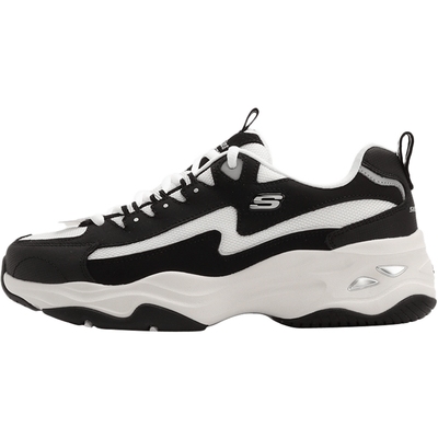 斯凯奇官方正品老爹鞋女鞋子新款运动鞋休闲鞋厚底四代闪电熊猫鞋