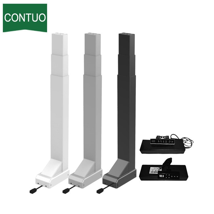 康拓厂家供应电动升降办公桌配件升降立柱智能升降办公桌腿