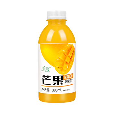 爆款促销芒果汁果味饮料300ml*瓶一整箱实惠特价低糖0脂果汁饮料