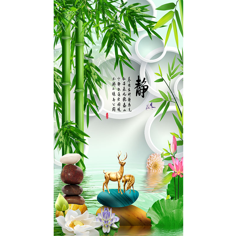 自粘玄关客厅装饰画壁画
