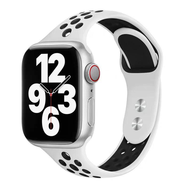 洞洞硅胶休闲运动 苹果手表表带AppleWatchS11iwatch8910se3ultra
