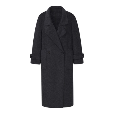 GCRUES绵羊毛双面呢大衣含山羊绒