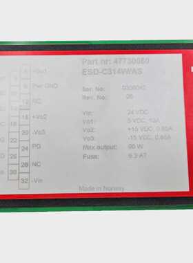 POWERBOX 47730080 POWER SUPPLY ESD-C314W/AS FAST SHIPPING