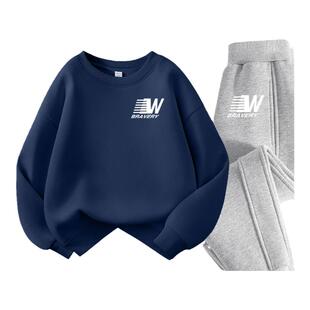 真维斯童装男童春装套装儿童春秋款卫衣卫裤大童春装运动服两件套