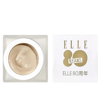 ELLE恒颜遮瑕粉底液光缎粉霜自然衬肤裸感清透底妆持久官方正品