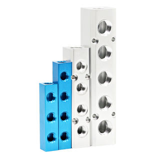 分气块气源分配器气路多管路分气排分流排多通气动汇流板气管接头