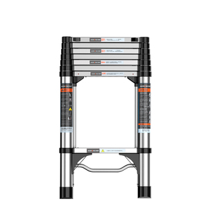 奥鹏踩踩乐铝合金直梯单面便携折叠梯升降工程收缩家用梯子伸缩梯