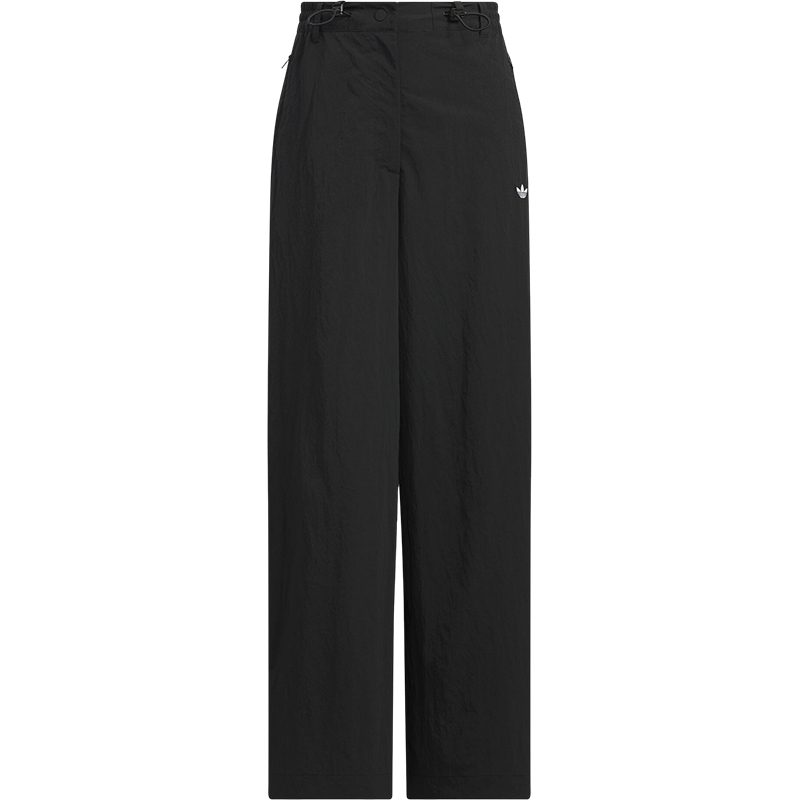 Adidas/阿迪达斯正品 三叶草女士宽松休闲刺绣阔腿运动裤 JD6383