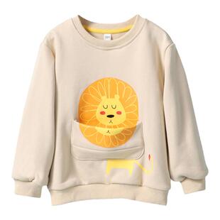 PROEA/宝路易男童卫衣2025秋冬季新款男中童针织长袖卫衣运动外套