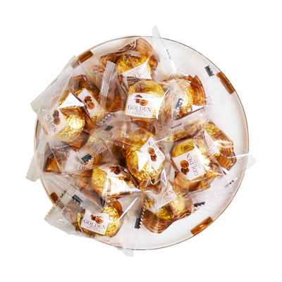 金莎球巧克力球可可味夹心球