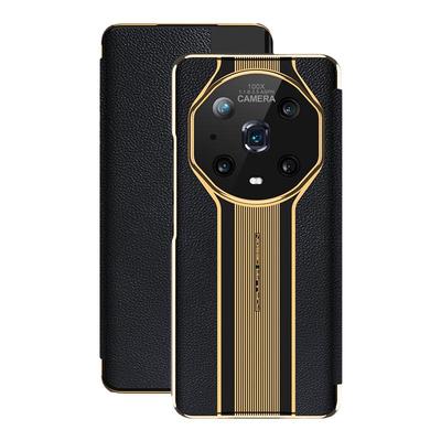 荣耀magic4系列头层牛皮秒变皮套