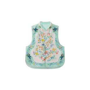 年衣童装女童春夏马甲新款女孩新中式儿童国风亲子款唐装上衣汉服