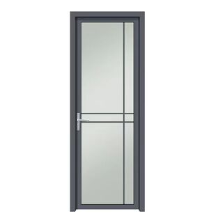 铝合金厕所门特厚钢化卫浴门洗手间门平开门佛山工厂直销价格实惠