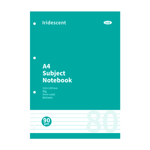 A4炫彩四孔学科本英瑞克活页本活页替芯滑纸可撕胶装单词本大学生考研记事本初中生笔记本