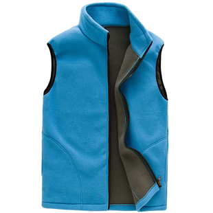 秋冬户外抓绒男马甲摇粒绒女外套背心加厚保暖工作服定制印字LOGO