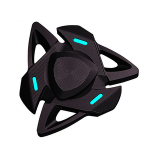 夜光指尖陀螺大白鲨铝合金手指陀螺发光鲨鱼CKFZ炫酷解压抖音网红