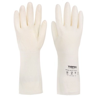 胶皮女士耐用型丁腈加长洗碗手套