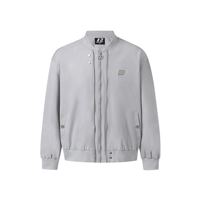 肖宇梁同款FORNINES飞行员夹克男女国潮棒球服春季款休闲灰色外套