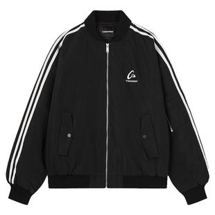 CLIMAX VISION复古织带飞盘印花休闲夹克棉衣男加厚保暖棉服外套