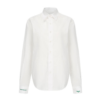 MardiMercredi小草刺绣衬衫刺绣