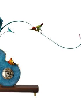 【年连有余】新中式葫芦桌面摆件