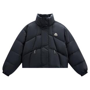 Kappa卡帕背靠背运动羽绒服女2026新款冬季休闲立领外套上衣女款