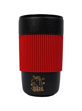 锦晖陶瓷水杯2026新款马年限定男女高颜值随手杯咖啡杯打金500ml