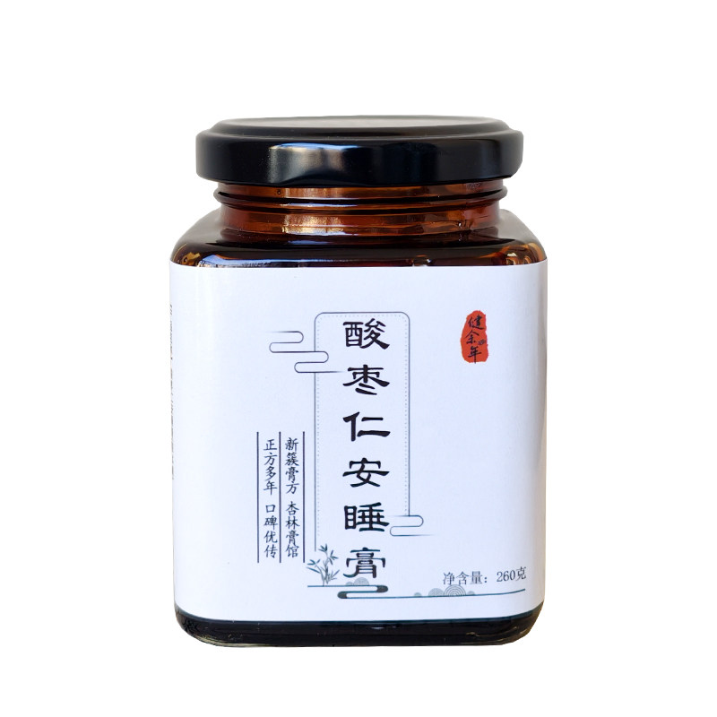 酸枣仁膏百合茯苓茶 失眠多梦睡眠质量差 睡前安神助眠安心安睡茶