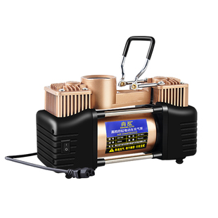 电动车双缸充气泵48V60V72V96V通用双缸轮胎打气泵电瓶车便携式