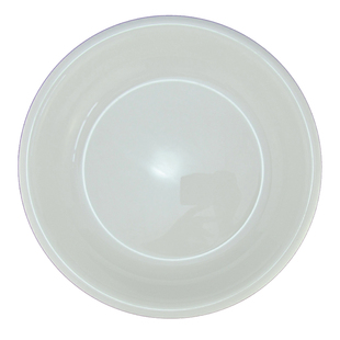 美日嘉宝密胺圆盘酒店 树脂餐具 仿瓷盘子 深汤盘纯白大菜盘B350