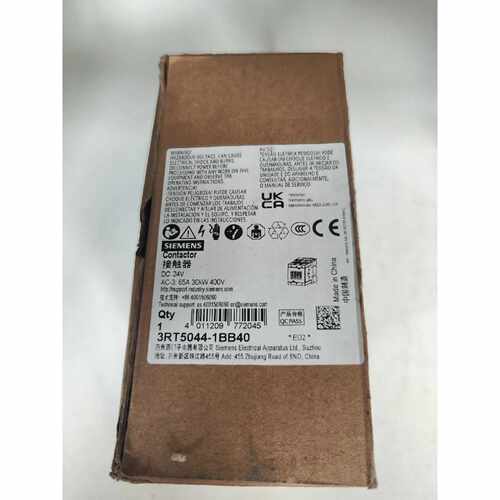 议价可维修全新西门子3RT50441BB40交流接触器DC24V额定电流65A40