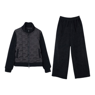 【时尚系列】Jamor加墨时尚简约拼接羽绒服套装两件套帅气冬季新