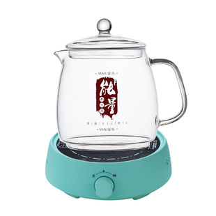 网红煮水果茶壶套装电加热银耳养生壶全玻璃一体抖音同款烧水泡茶