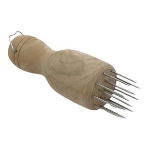 阿能代购香港陈记圆木钢针插入味针插调味工具纯手工打造