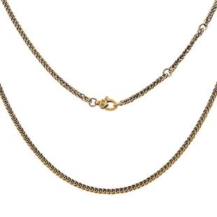 复古黄金肖邦链男款足金素金配链女款电黑金纯金锁骨链男女款项链