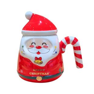 圣诞老人陶瓷马克杯高颜值带礼盒创意男女朋友送礼物水杯一对可爱