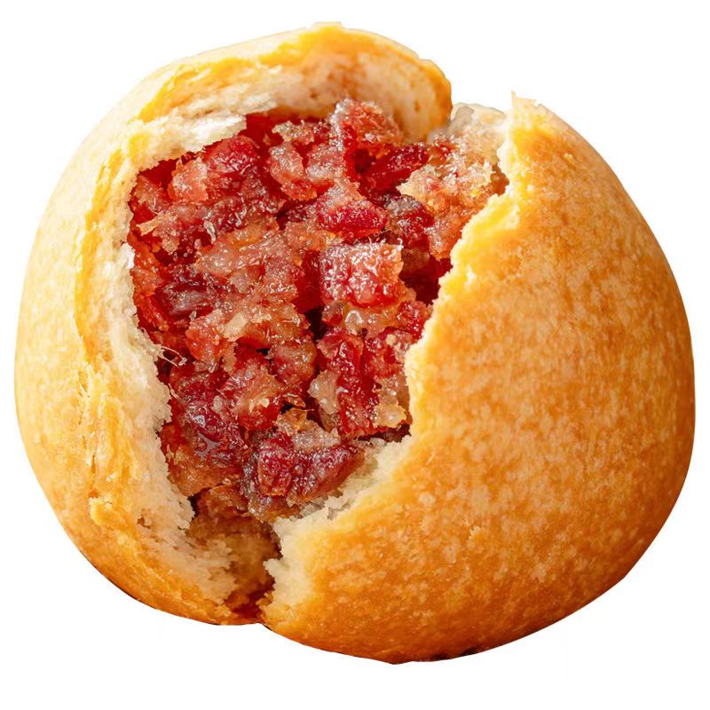 纸包云腿月饼酥皮云南特产宣威火腿100g礼盒装白饼老式中秋火腿饼