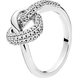 Pandora潘多拉奥莱心意交织戒指925银女时尚通勤礼物
