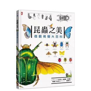 【预售】昆虫之美：微观视觉大百科 台版原版中文繁体儿童青少年读物 西里尔．于列尔 读书国-野人文化